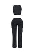 Money Dep Mineral Washed Top & Pants SET